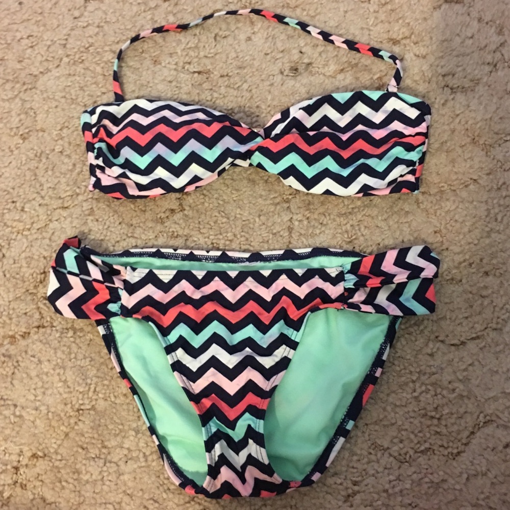 chevron 2 piece bikini
